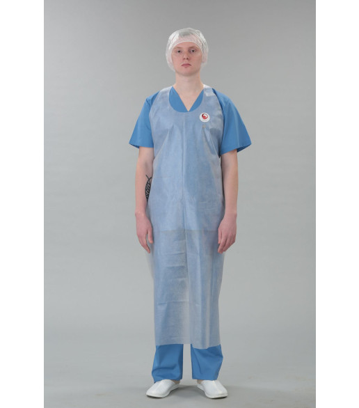 Фартук ламинированный медицинский 140*80 см., пл. 40 г/м2, (1*10) 10 шт/упак.